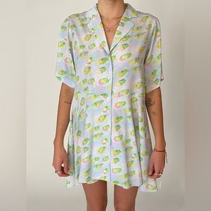NWT Sandy Liang Coco Mini Shirtdress Size 8
